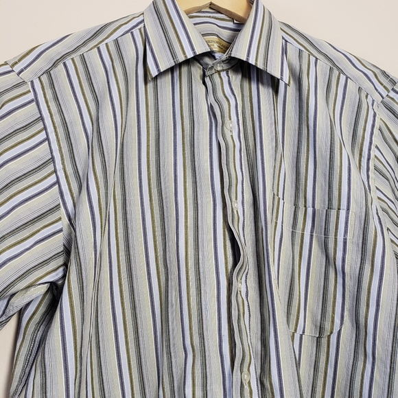 SERGIO LOUIS ITALY SHORT SLEEVE DRESS SHIRT MEN'S - Picture 2 of 8